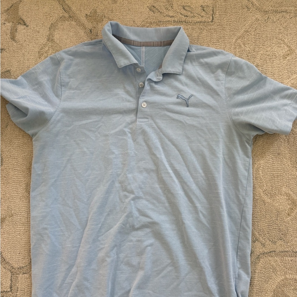 Puma Men's Sky Blue Polo Shirt
